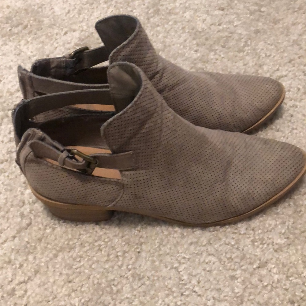 Taupe booties